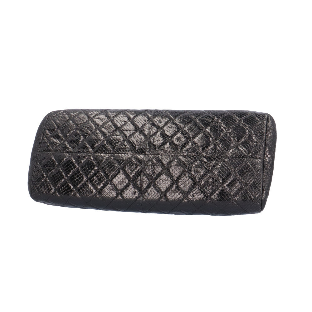 Chanel Python Shoulder Bag Black - image 5